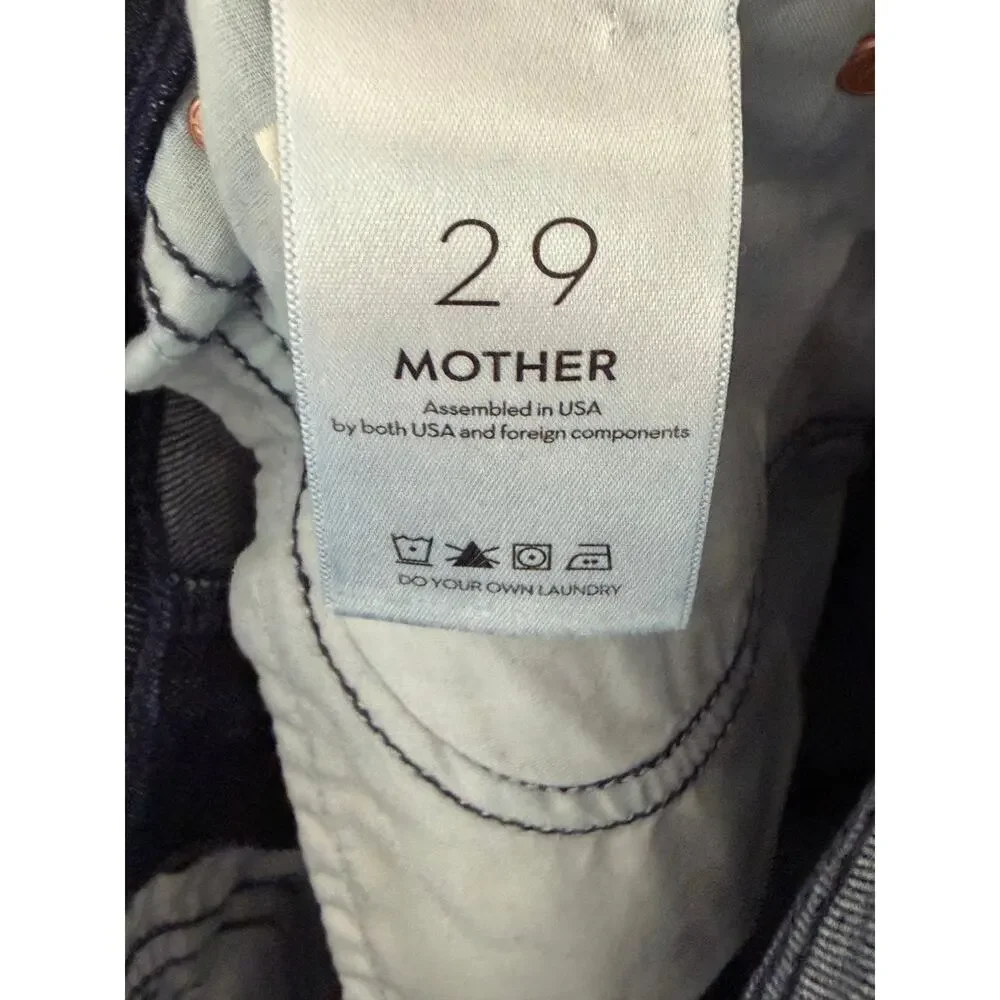 Mother The Mid Rise Dazzler Ankle Dark Wash Jean‎ size 29